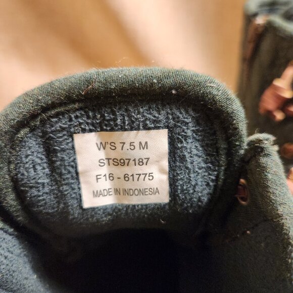 Sperry Saltwater Quilted Duck Boots Green Women's Size 7.5 Original Price $130 - Picture 9 of 16